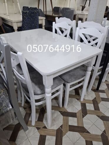 Mətbəx üçün, Yeni, Açılmayan, Dördbucaq masa, 4 stul lalafo.az -da Mətbəx üçün, Yeni, Açılmayan, Dördbucaq masa, 4 stul