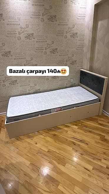 Təknəfərlik çarpayı, Bazalı, Matras ilə, Siyirməsiz lalafo.az -da Təknəfərlik çarpayı, Bazalı, Matras ilə, Siyirməsiz