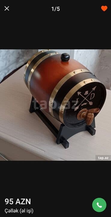 Yeni ilə dekorativ Hədiyyə və suvenir üçün taxta çəllək. Dekor Boçka lalafo.az -da Yeni ilə dekorativ Hədiyyə və suvenir üçün taxta çəllək. Dekor Boçka