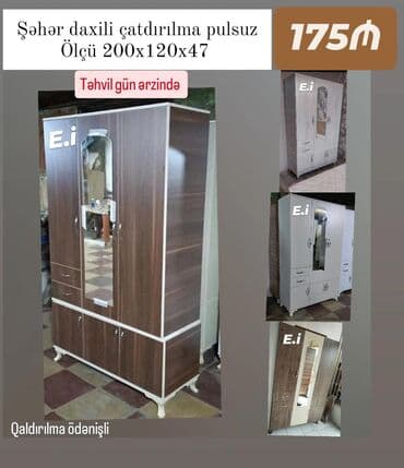 Yeni, Açılan, 3 qapılı Düz dolab, Dolab-asılqan, Azərbaycan lalafo.az -da Yeni, Açılan, 3 qapılı Düz dolab, Dolab-asılqan, Azərbaycan