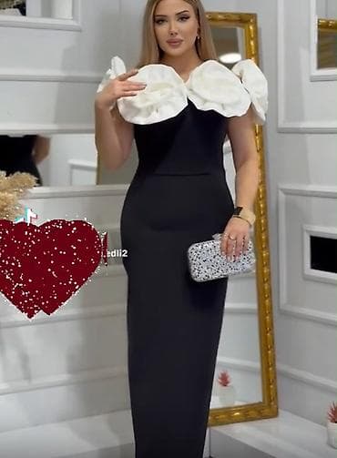 Qara axşam geyimi – zərif maxi model - Rəng: qara - Siluet: bədənə lalafo.az -da Qara axşam geyimi – zərif maxi model - Rəng: qara - Siluet: bədənə