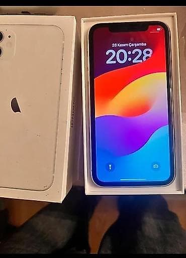 IPhone 11, 128 GB, White Titanium, Face ID lalafo.az -da IPhone 11, 128 GB, White Titanium, Face ID