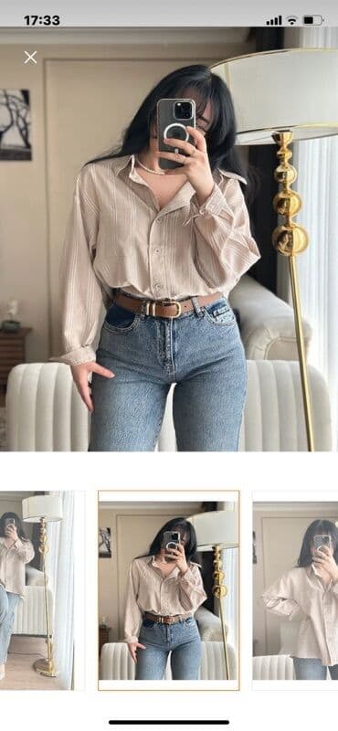 Bej rəngli zolaqlı qadın köynəyi Standart ölçüdür. Yenidir. Xl razmerə lalafo.az -da Bej rəngli zolaqlı qadın köynəyi Standart ölçüdür. Yenidir. Xl razmerə