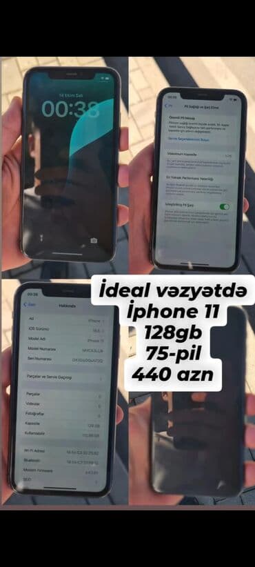 IPhone 11, 128 GB, Black Titanium lalafo.az -da IPhone 11, 128 GB, Black Titanium