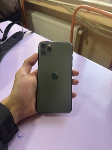IPhone 11 Pro Max, Matte Midnight Green, Simsiz şarj lalafo.az -da IPhone 11 Pro Max, Matte Midnight Green, Simsiz şarj