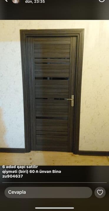 Məhsul: Daxili otaq qapıları (6 ədəd) Təsvir: - Material: ağac lalafo.az -da Məhsul: Daxili otaq qapıları (6 ədəd) Təsvir: - Material: ağac