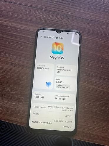 Honor X6b, 256 GB, rəng - Qara, Barmaq izi, Face ID lalafo.az -da Honor X6b, 256 GB, rəng - Qara, Barmaq izi, Face ID