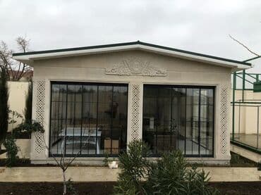 Теплицы: Bağ evi/pavilon – dekorativ daş fasadlı, geniş şüşəli panoram at lalafo.az — 1 Теплицы: Bağ evi/pavilon – dekorativ daş fasadlı, geniş şüşəli panoram — 1