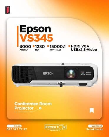 İşlənmiş Portativ Proyektor Epson, Ödənişli çatdırılma lalafo.az -da İşlənmiş Portativ Proyektor Epson, Ödənişli çatdırılma