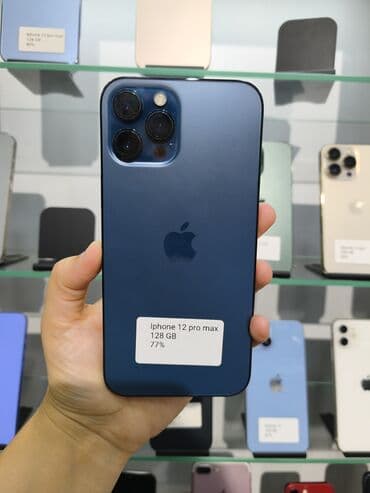 IPhone 12 Pro Max, 128 GB, Pacific Blue, Face ID lalafo.az -da IPhone 12 Pro Max, 128 GB, Pacific Blue, Face ID