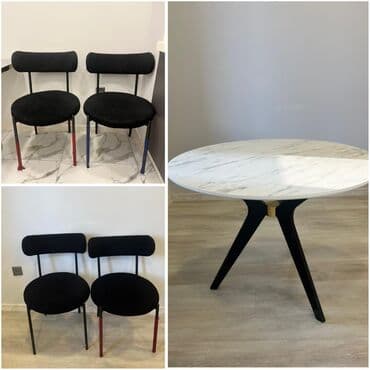 Qonaq otağı üçün, İşlənmiş, Yumru masa, 4 stul lalafo.az -da Qonaq otağı üçün, İşlənmiş, Yumru masa, 4 stul