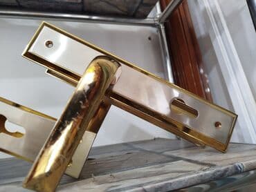 Дверные резинки: Qapı tutacağı dəsti – uzun lövhəli, kilid yuvalı - Material: metal at lalafo.az — 1 Дверные резинки: Qapı tutacağı dəsti – uzun lövhəli, kilid yuvalı - Material: metal — 1