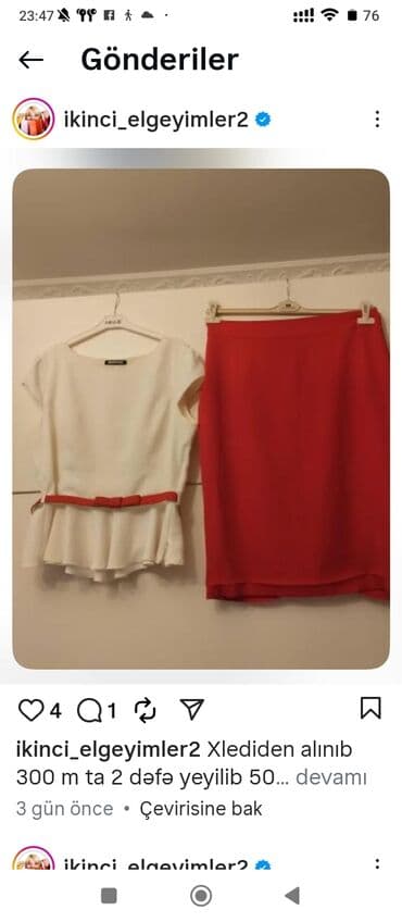 1 dede geyilib 44 -46 ölçü lalafo.az -da 1 dede geyilib 44 -46 ölçü