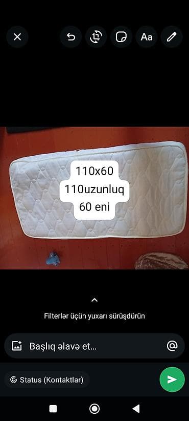 🔴10 azn🔴Uşaq çarpayısı üçün döşək - Ölçü: 110 x 60 sm (uzunluq 110 lalafo.az -da 🔴10 azn🔴Uşaq çarpayısı üçün döşək - Ölçü: 110 x 60 sm (uzunluq 110