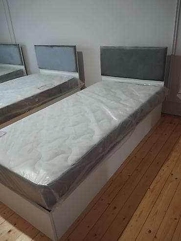 Təknəfərlik çarpayı, Matras ilə, Siyirməsiz lalafo.az -da Təknəfərlik çarpayı, Matras ilə, Siyirməsiz