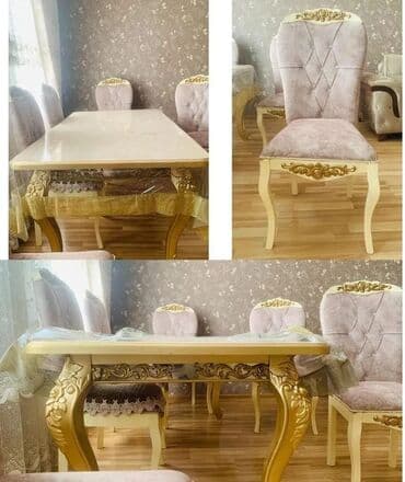 Qonaq otağı üçün, İşlənmiş, Dördbucaq masa, 8 stul lalafo.az -da Qonaq otağı üçün, İşlənmiş, Dördbucaq masa, 8 stul