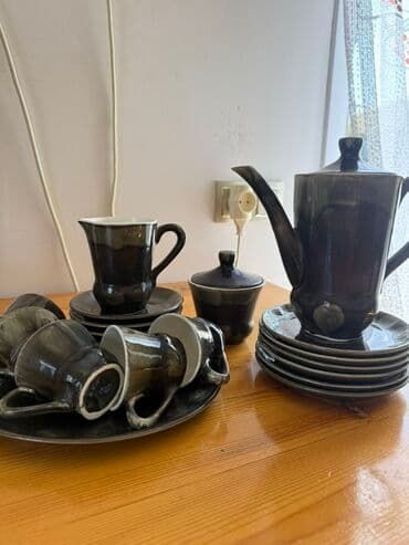 Çay dəsti, rəng - Boz, Keramika, 6 nəfərlik lalafo.az -da Çay dəsti, rəng - Boz, Keramika, 6 nəfərlik
