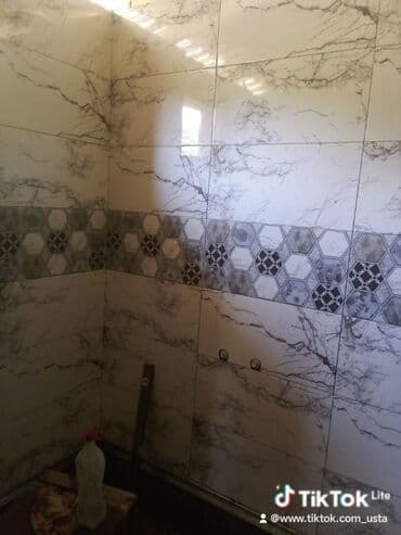 Kafel metlax işləri - Ölçü: iri formatlı düzbucaqlı plitələr (divarda lalafo.az -da Kafel metlax işləri - Ölçü: iri formatlı düzbucaqlı plitələr (divarda