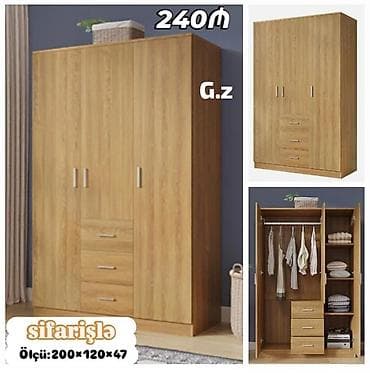 3 qapılı, Siyirməli, Qəhvəyi, Taxta, Açılan, Düz dolab lalafo.az -da 3 qapılı, Siyirməli, Qəhvəyi, Taxta, Açılan, Düz dolab