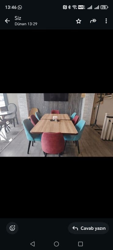 Kafe/restoran üçün avadanlıqlar və mebel komplekti Tərkib: - Masa və lalafo.az -da Kafe/restoran üçün avadanlıqlar və mebel komplekti Tərkib: - Masa və