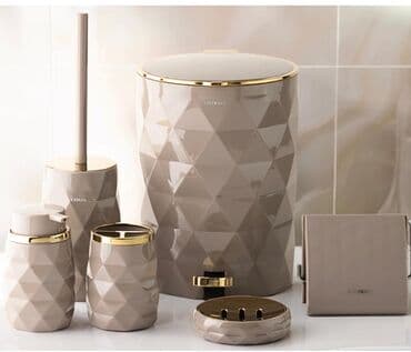 Другие хозтовары: Vanna Otağı Aksesuar Dəsti – "Contrast" ✨ Dizayn: 2025-2026 yeni at lalafo.az — 8 Другие хозтовары: Vanna Otağı Aksesuar Dəsti – "Contrast" ✨ Dizayn: 2025-2026 yeni — 8