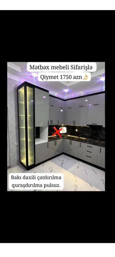 Sifarişlə mətbəx mebeli – dizayn və ölçülər layihənizə uyğun lalafo.az -da Sifarişlə mətbəx mebeli – dizayn və ölçülər layihənizə uyğun