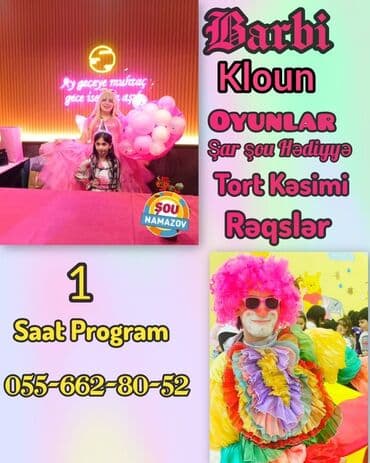 Аниматоры: Namazov Şou – Uşaq tədbirləri üçün əyləncə proqramları - Endirim at lalafo.az — 4 Аниматоры: Namazov Şou – Uşaq tədbirləri üçün əyləncə proqramları - Endirim — 4