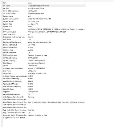 MSI: İşlənmiş MSI, 15.6 ", Intel Core i5, 512 GB lalafo.az -da — 2 MSI: İşlənmiş MSI, 15.6 ", Intel Core i5, 512 GB — 2