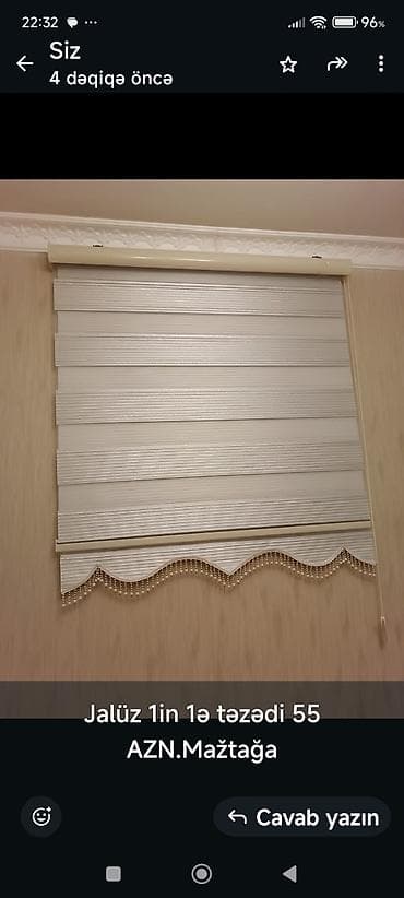 Jalüz pərdə – zebra tipli, krem/açıq bej rəngdə. Üfüqi zolaqlı lalafo.az -da Jalüz pərdə – zebra tipli, krem/açıq bej rəngdə. Üfüqi zolaqlı