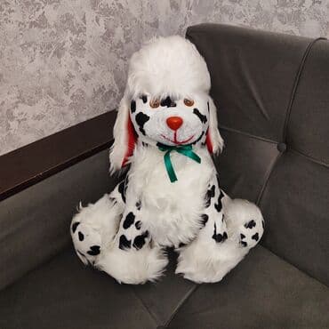 Böyük ölçülü yumşaq oyuncaq – it (dalmatiya üslubunda) - Rəng: ağ lalafo.az -da Böyük ölçülü yumşaq oyuncaq – it (dalmatiya üslubunda) - Rəng: ağ