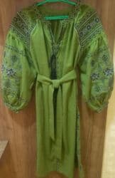 Yaşıl rəngli, etnik naxışlı uzun don - Model: bohem/etno üslubunda lalafo.az -da Yaşıl rəngli, etnik naxışlı uzun don - Model: bohem/etno üslubunda