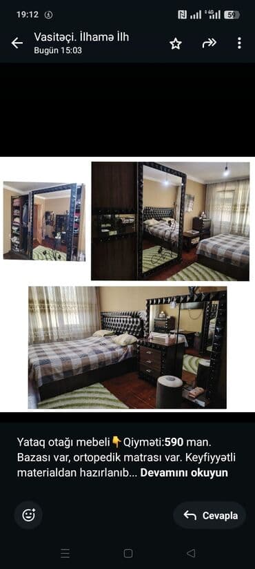 Yataq otağı mebeli👇Qiyməti:*590* man. Bazası var, ortopedik matrası lalafo.az -da Yataq otağı mebeli👇Qiyməti:*590* man. Bazası var, ortopedik matrası