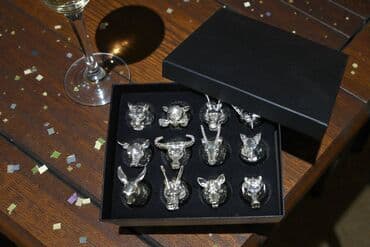 Rümkalar, rəng - Gümüşü, 12 ədədli dəst lalafo.az -da Rümkalar, rəng - Gümüşü, 12 ədədli dəst