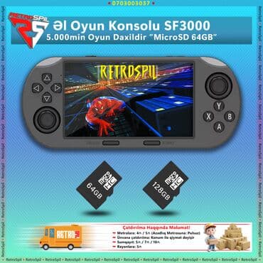 Portativ oyun konsolu satısi ve oyunların yazilmasi 🌟 • SF3000 Game lalafo.az -da Portativ oyun konsolu satısi ve oyunların yazilmasi 🌟 • SF3000 Game