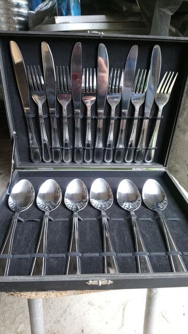 Qaşıq, çəngəl, bıçaq dəsti. Təzə. Almaniyadan gətirilib lalafo.az -da Qaşıq, çəngəl, bıçaq dəsti. Təzə. Almaniyadan gətirilib