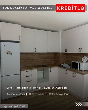 новые кухонные гарнитуры: Кухонный гарнитур на заказ, Самозакрывающие петли, Ламинат простой, Есть кредит, Бесплатная доставка at lalafo.az — 5 новые кухонные гарнитуры: Кухонный гарнитур на заказ, Самозакрывающие петли, Ламинат простой, Есть кредит, Бесплатная доставка — 5