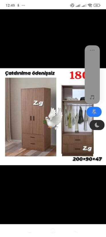Yeni, Qarderob, paltar dolabı lalafo.az -da Yeni, Qarderob, paltar dolabı