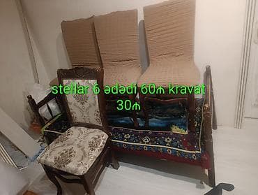 İşlənmiş, Açılmayan, Oval masa, 6 stul lalafo.az -da — 2 İşlənmiş, Açılmayan, Oval masa, 6 stul — 2