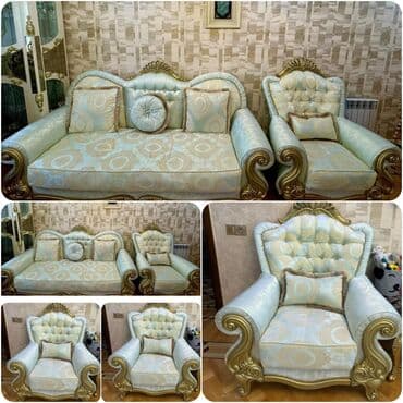 İşlənmiş, Divan, 2 kreslo, Bazasız, Açılmayan lalafo.az -da İşlənmiş, Divan, 2 kreslo, Bazasız, Açılmayan