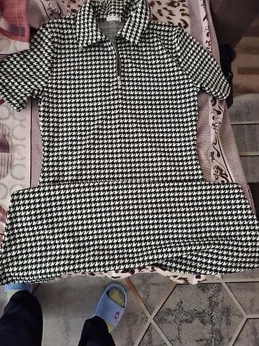 Qadın geyimləri dəsti – 3 ədəd üst geyimi 1) Houndstooth naxışlı at lalafo.az Qadın geyimləri dəsti – 3 ədəd üst geyimi 1) Houndstooth naxışlı