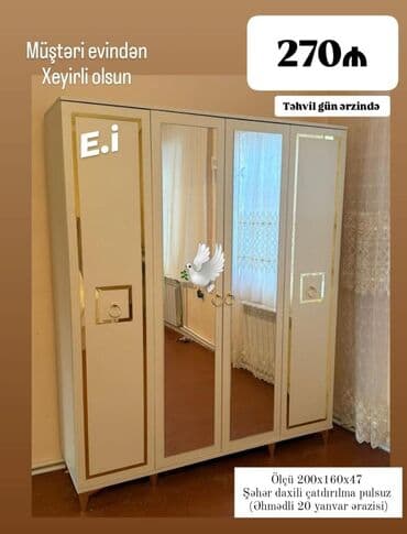 Yeni, Açılan, Düz dolab, Qarderob, paltar dolabı lalafo.az -da Yeni, Açılan, Düz dolab, Qarderob, paltar dolabı
