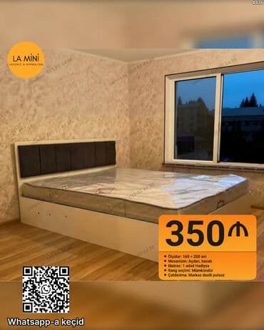 İkinəfərlik çarpayı, Bazalı, Matras ilə lalafo.az -da İkinəfərlik çarpayı, Bazalı, Matras ilə