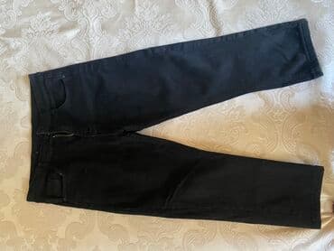 Qara rəngli kişi cins şalvar - Model: Klassik straight/regular kəsim lalafo.az -da Qara rəngli kişi cins şalvar - Model: Klassik straight/regular kəsim