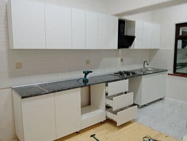 Sifarişlə mətbəx dəsti, Özü çəkən petlələr, Mat laminat, Kredit yoxdur, Pulsuz çatdırılma lalafo.az -da Sifarişlə mətbəx dəsti, Özü çəkən petlələr, Mat laminat, Kredit yoxdur, Pulsuz çatdırılma