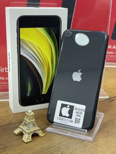 IPhone SE 2020, 64 GB, Qara, Simsiz şarj lalafo.az -da IPhone SE 2020, 64 GB, Qara, Simsiz şarj