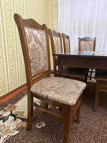 Yemək otağı üçün klassik üslubda 6 ədəd taxta stul dəsti. - Material lalafo.az -da Yemək otağı üçün klassik üslubda 6 ədəd taxta stul dəsti. - Material
