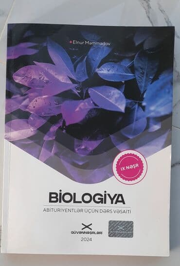 Biologiya 11-ci sinif, 2024 il, Ünvandan götürmə, Pulsuz çatdırılma lalafo.az -da Biologiya 11-ci sinif, 2024 il, Ünvandan götürmə, Pulsuz çatdırılma