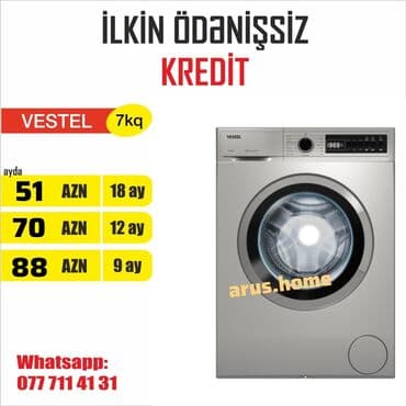 Paltaryuyan maşın Vestel, 7 kq, Yeni, Avtomat, Qurutmasız, Kredit var, Ünvandan götürmə, Pulsuz çatdırılma, Rayonlara çatdırılma lalafo.az -da Paltaryuyan maşın Vestel, 7 kq, Yeni, Avtomat, Qurutmasız, Kredit var, Ünvandan götürmə, Pulsuz çatdırılma, Rayonlara çatdırılma