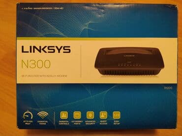 ADSL modem router Linksys X1000-M2 Wi-Fi Router ADSL2+ Modem N300 lalafo.az -da ADSL modem router Linksys X1000-M2 Wi-Fi Router ADSL2+ Modem N300