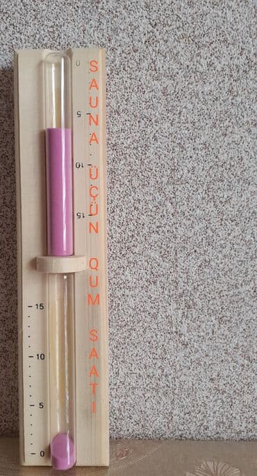 Hamam üçün aksessuarlar: Sauna üçün qum saatı və su tökməyüçün çömçə hər birinin qiyməti 30 azn lalafo.az -da — 1 Hamam üçün aksessuarlar: Sauna üçün qum saatı və su tökməyüçün çömçə hər birinin qiyməti 30 azn — 1